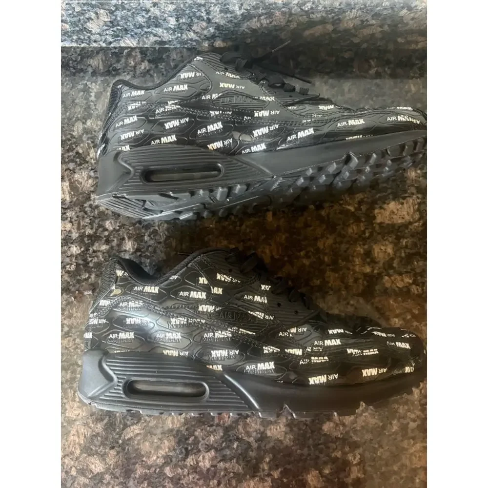 Nike men’s air max 90 just do it black all over logo